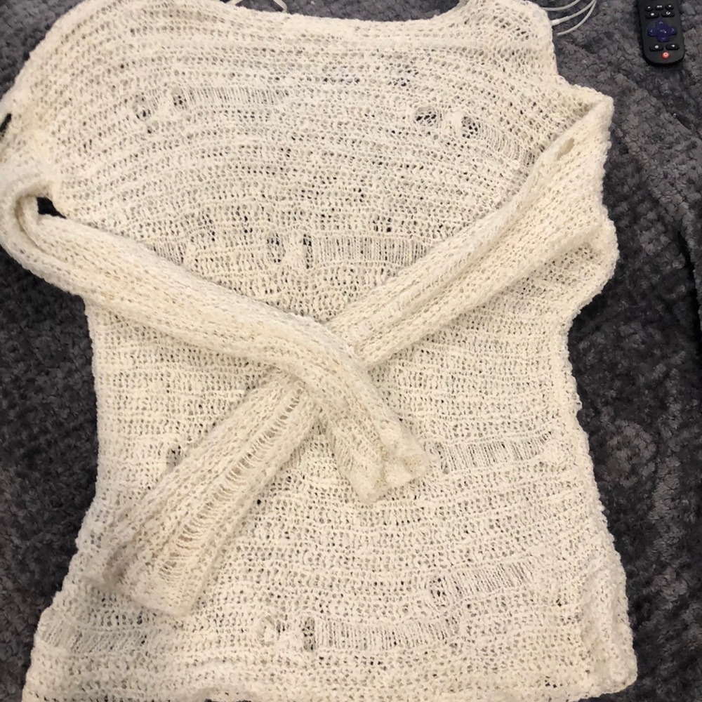 Forever 21 shredded sweater